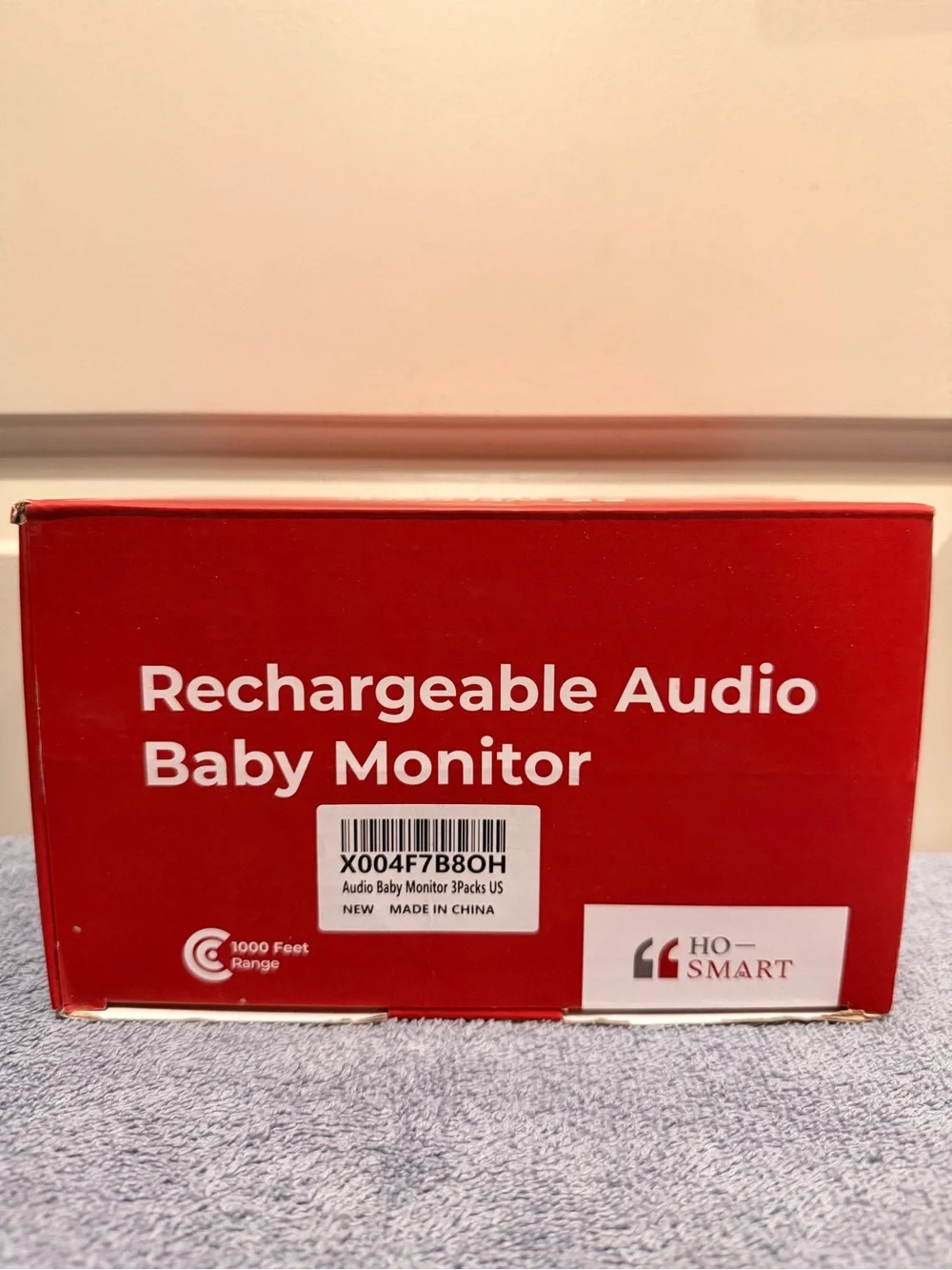 HO SMART HY820 Rechargeable Audio Baby Monitor w/ Intercom & Night Light